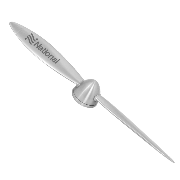SPINNING PROPELLER EXECUTIVE LETTER OPENER  AND PAPER WEIGHT